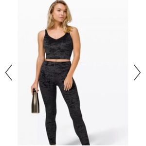 Lululemon Black Wunder Lounge High-Rise Tight - Crush Velvet Special edition
